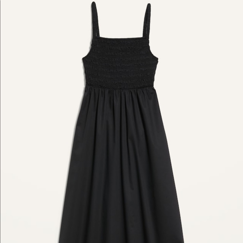 Old Navy smocked open back midi dress